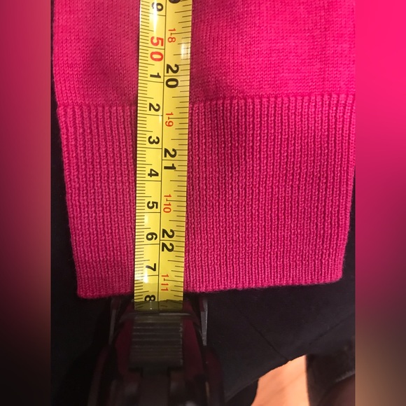 Talbots Delicate Pink Wool Jewel Gold Pink Stone Buttons Cardigan Sz. XS - Picture 8 of 9